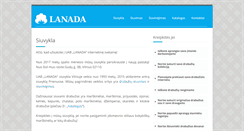 Desktop Screenshot of lanada.lt
